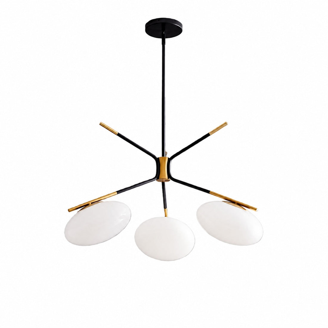 Brimush Flattened-Globe Pendant Lamp – Minimalist Architectural Form