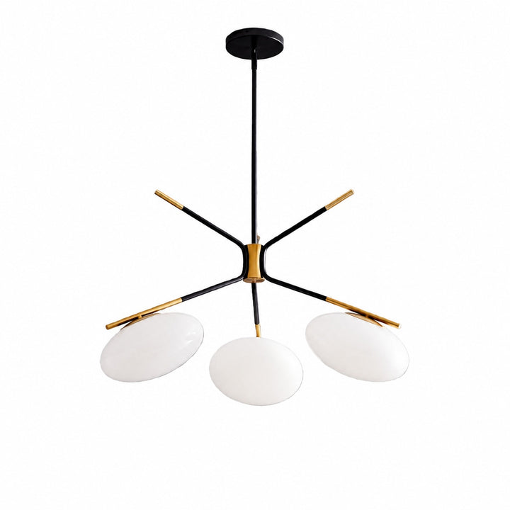 Brimush Flattened-Globe Pendant Lamp – Minimalist Architectural Form