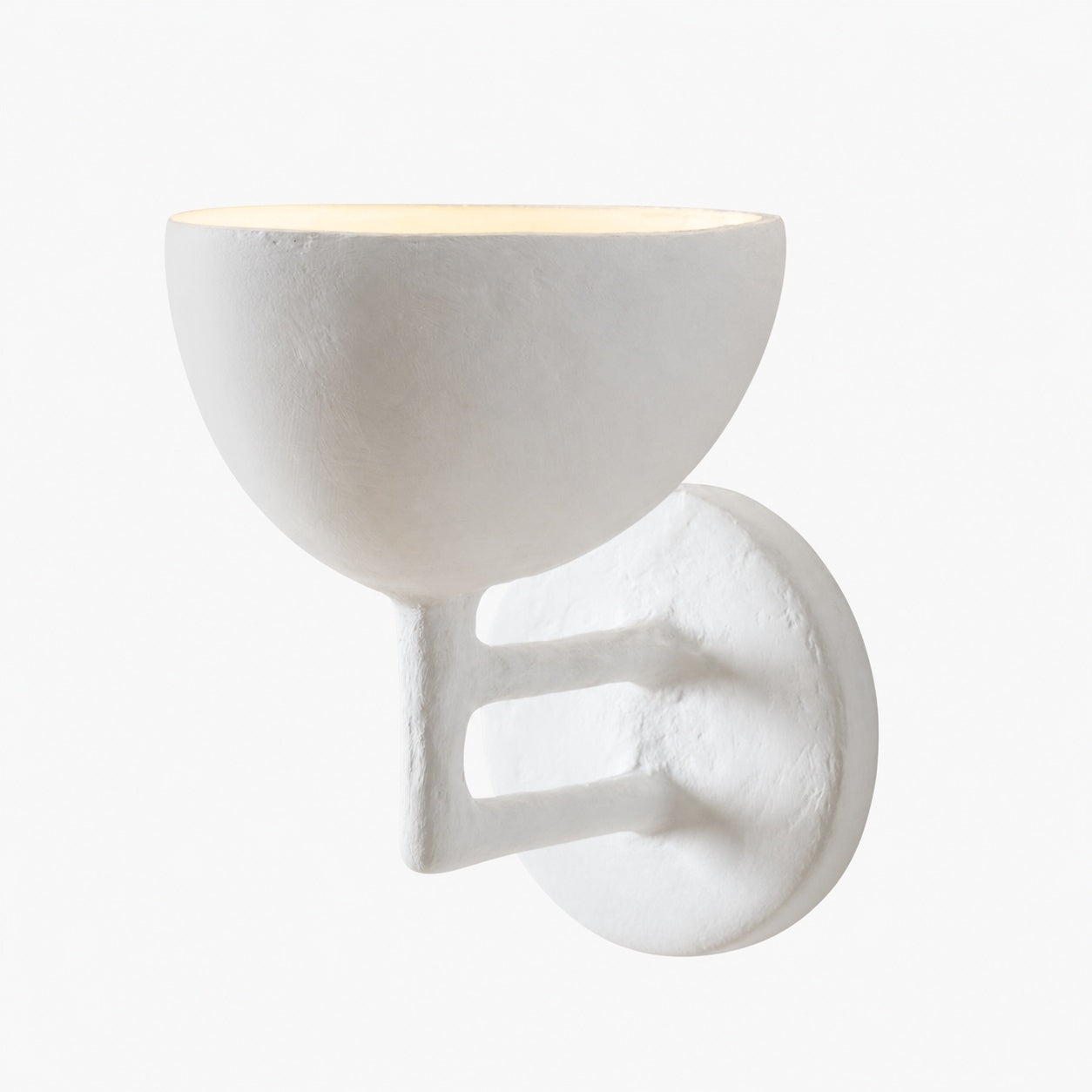 Plara Decorative Wall Lamp – Plaster‑Covered Metal Wall Light Clean Modern Style for Bathroom Vanity & Accent Walls
