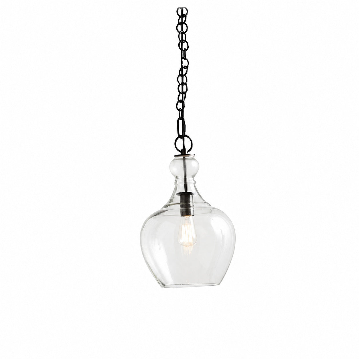 Lawson Glass Pendant Light - Recycled & Milk Glass with Bronze Accent