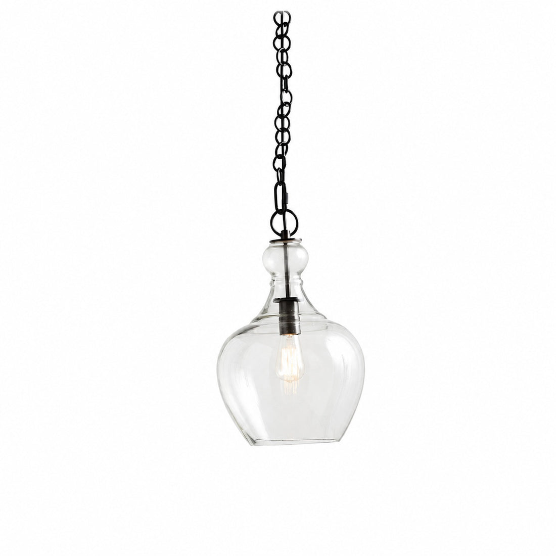 Lawson Glass Pendant Light - Recycled & Milk Glass with Bronze Accent