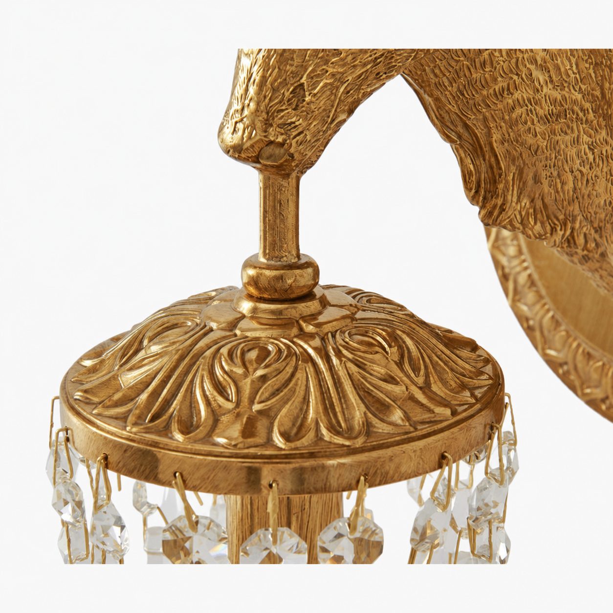 Antler Crystal Wall Lamp