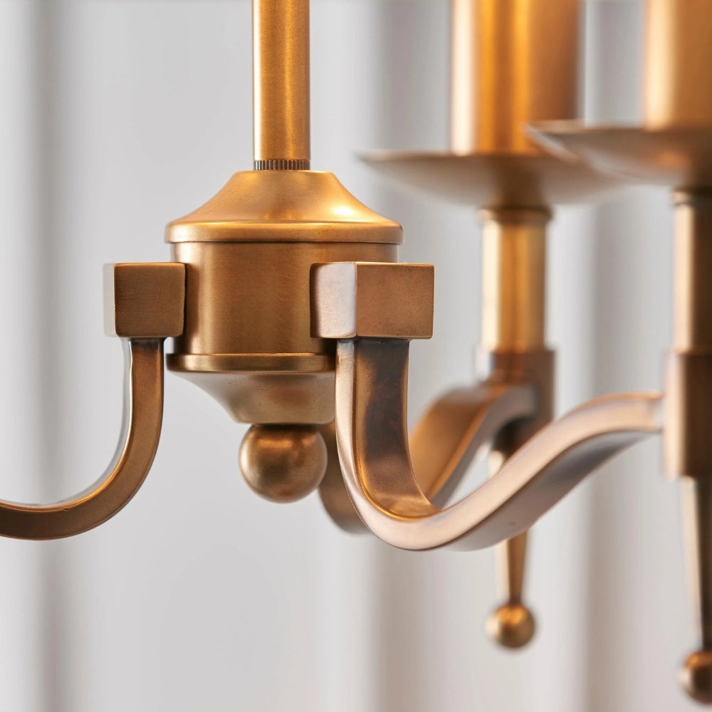 Tela 3-Light Pendant Lamp - Elegant Multi Arm Hanging Light for Living & Dining Spaces