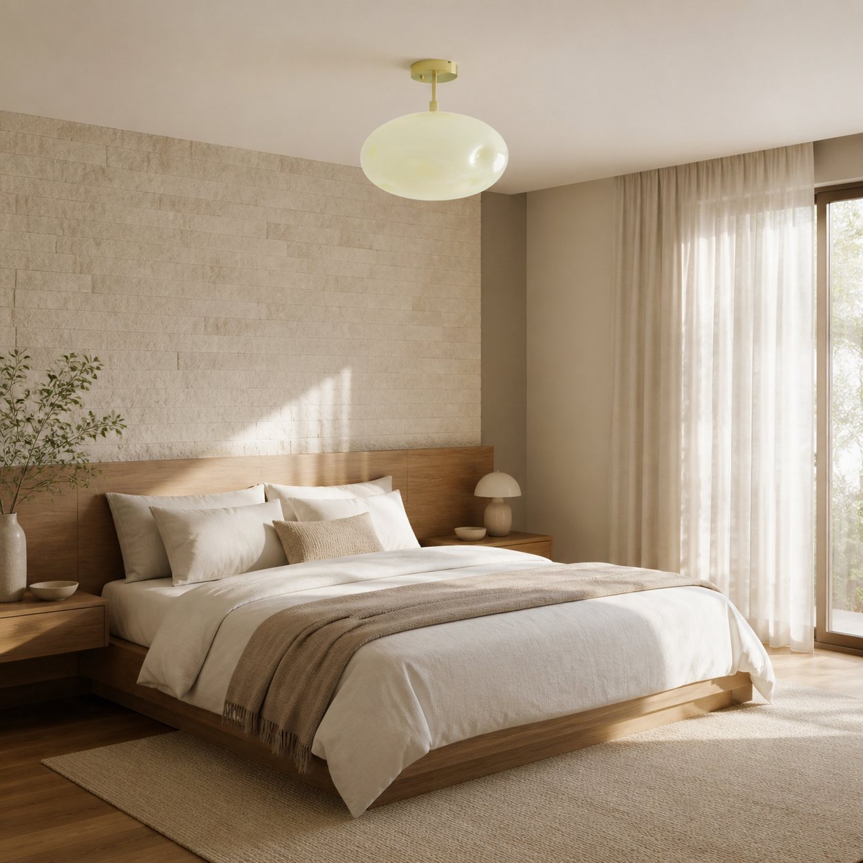 Orra Ceiling Lamp – Sculptural Globe Design Modern Minimalist Versatile for Living Room