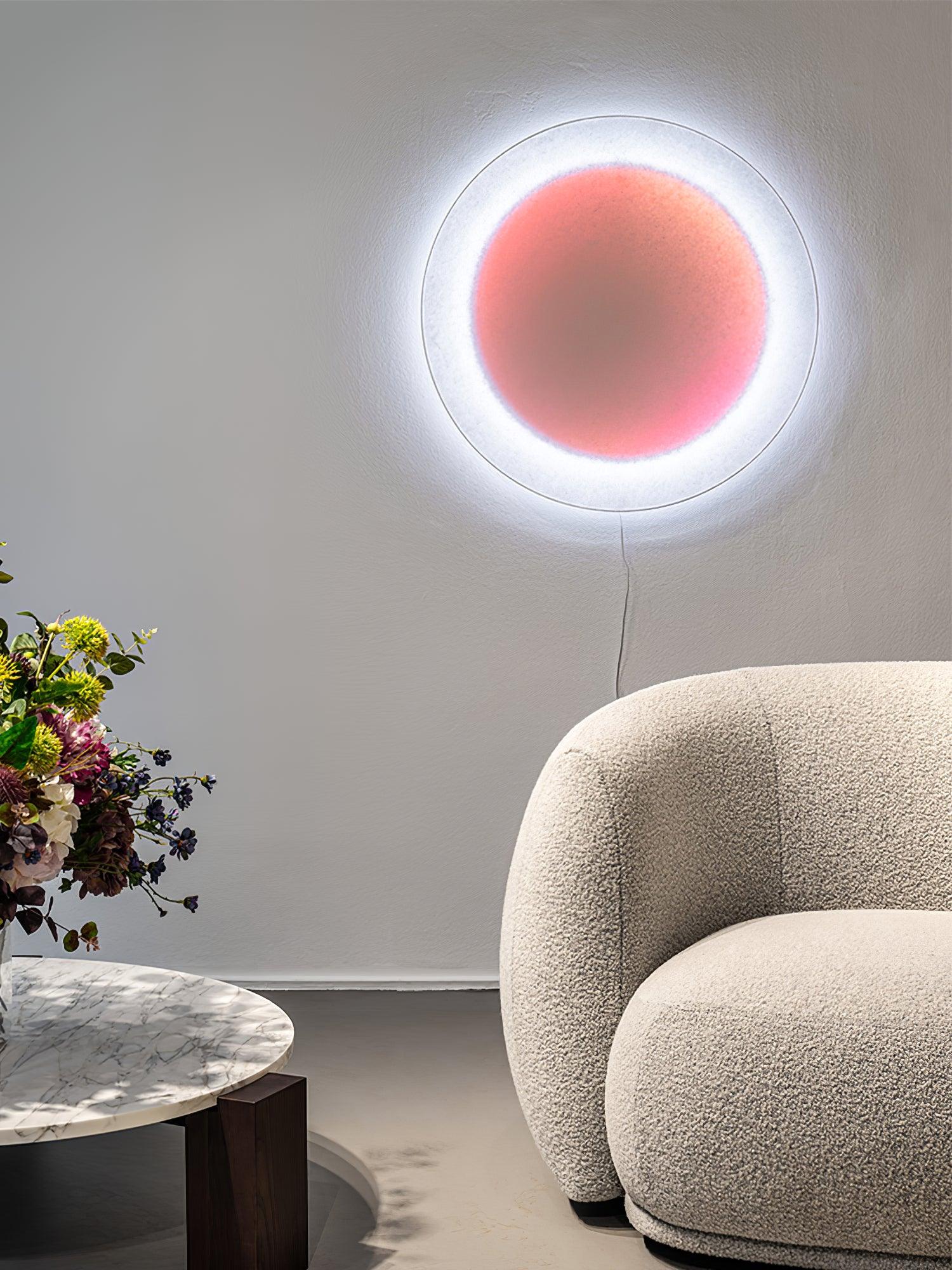 Modern Simple Plug-In Round Wall Lamp