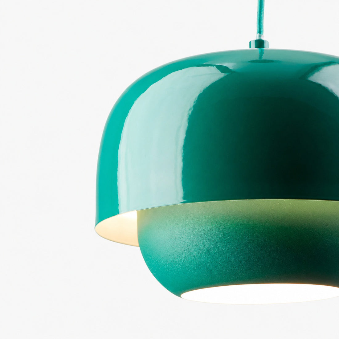 Clinco Retro-Modern Metal Pendant - Dual Shade Dome Light