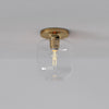 Lumivelle Sculptural Flush Mount Light – Modern Glass Ceiling Lamp