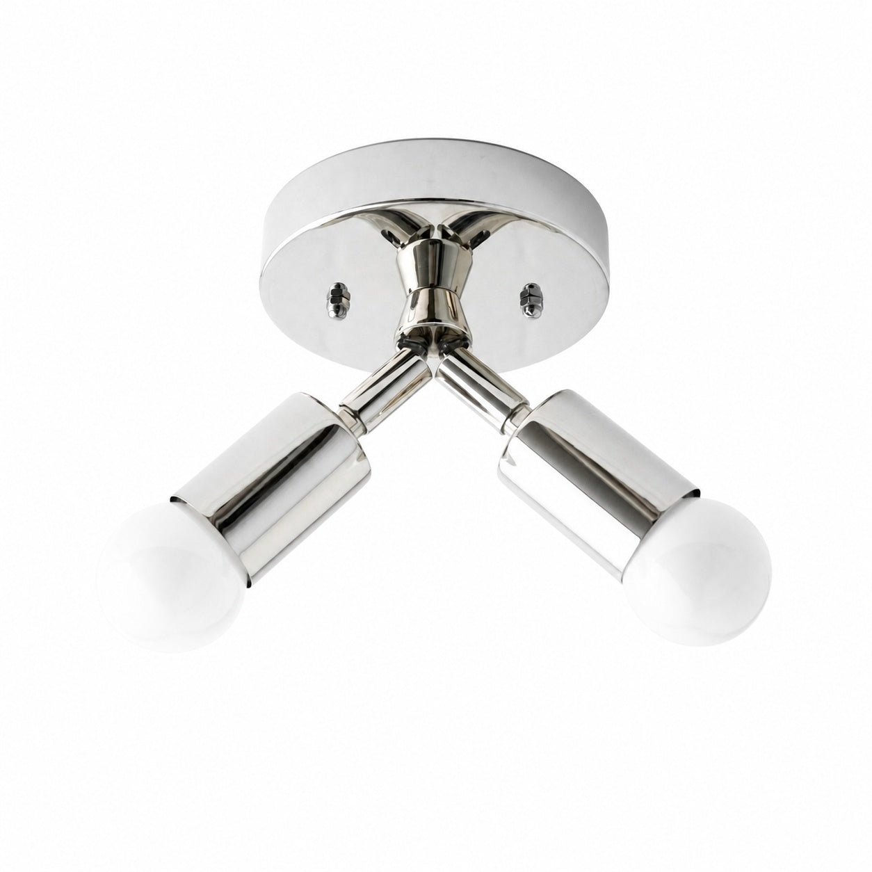 Mobilux Line Modern Brass Flush Mount - Minimalist Gold Ceiling Light for Bedroom