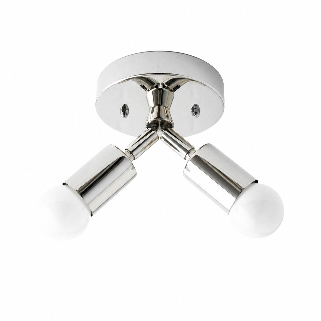 Mobilux Line Modern Brass Flush Mount - Minimalist Gold Ceiling Light for Bedroom