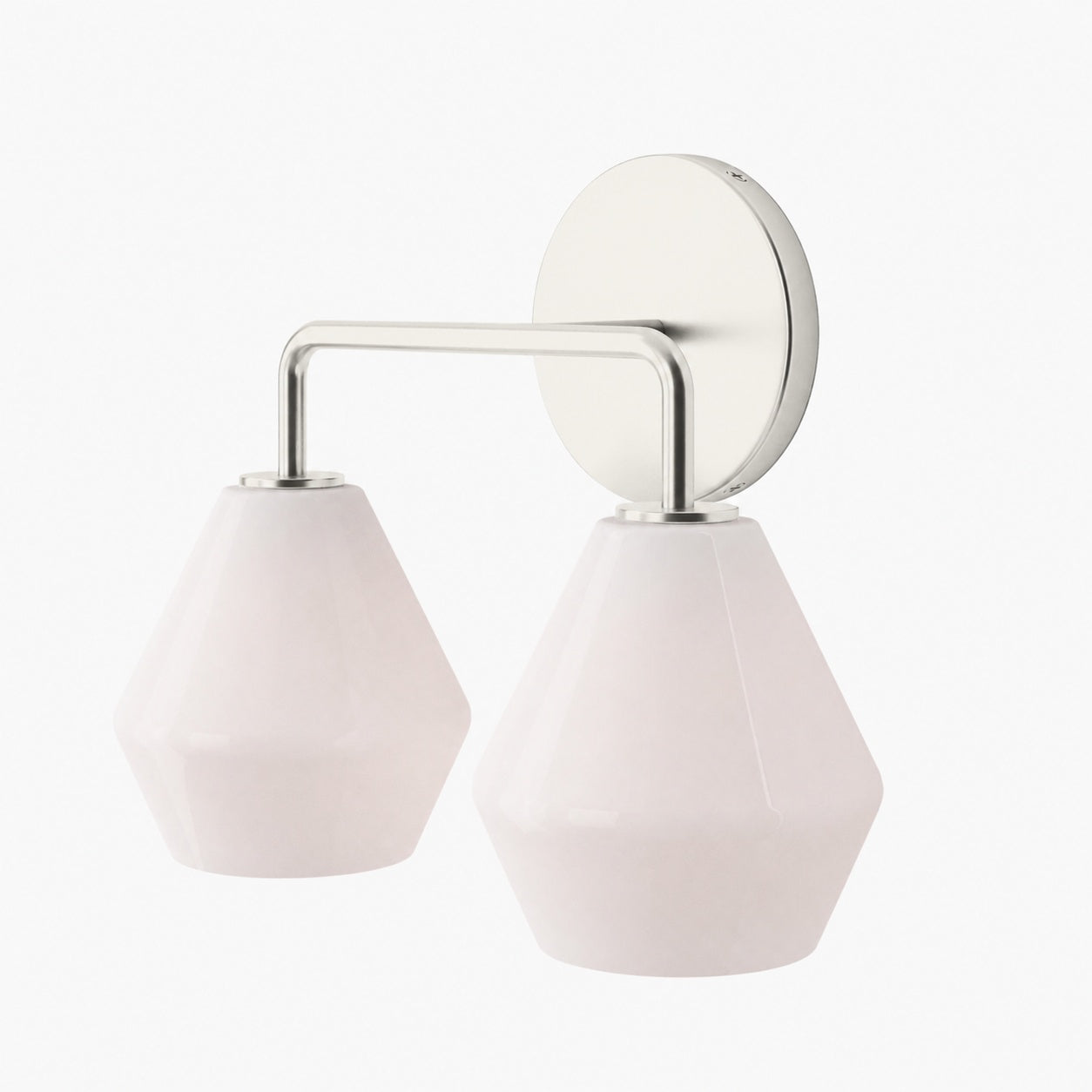 Merin Multi Head Dressing Table Wall Lamp - Metal And Glass Sculptural Lamp