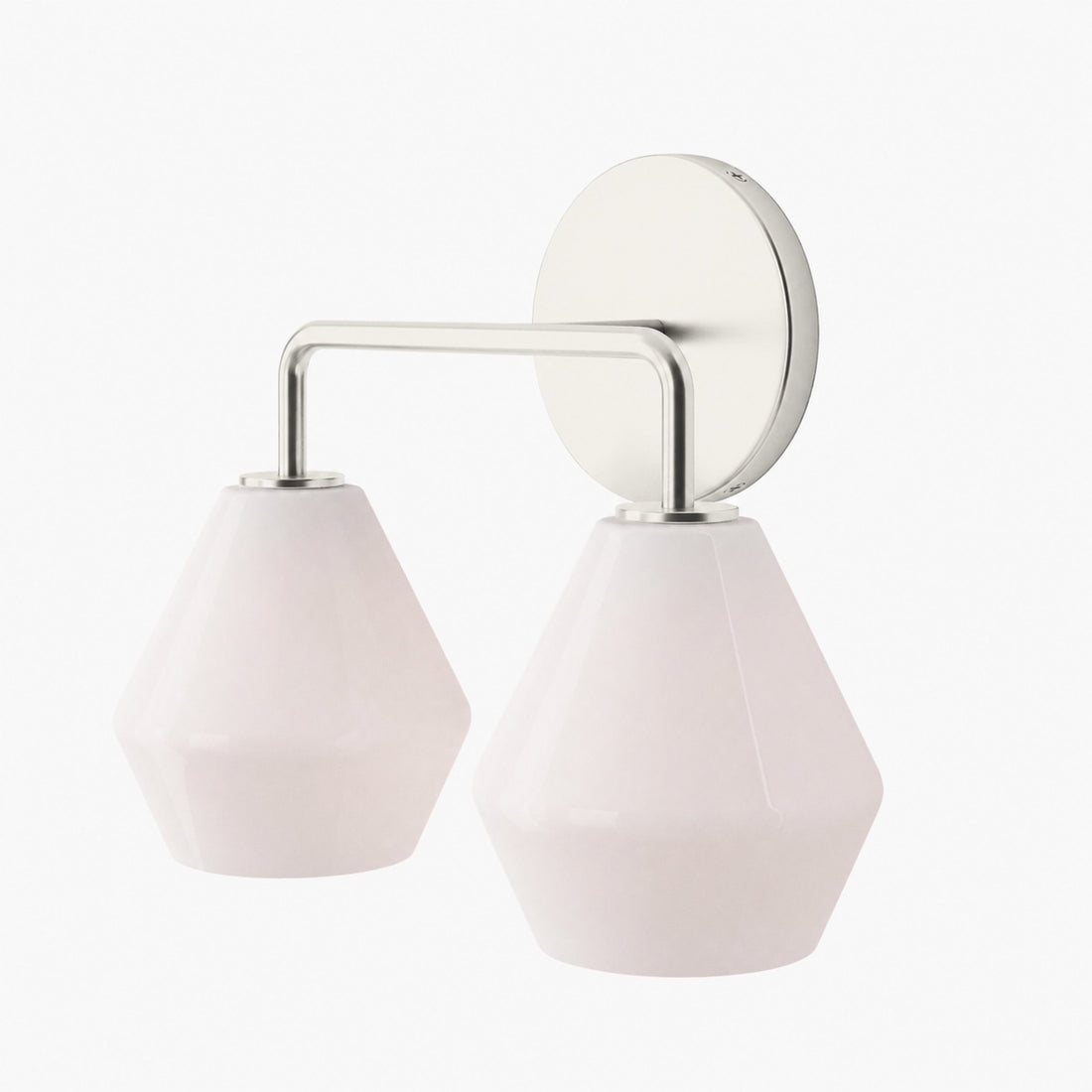 Merin Multi Head Dressing Table Wall Lamp - Metal And Glass Sculptural Lamp