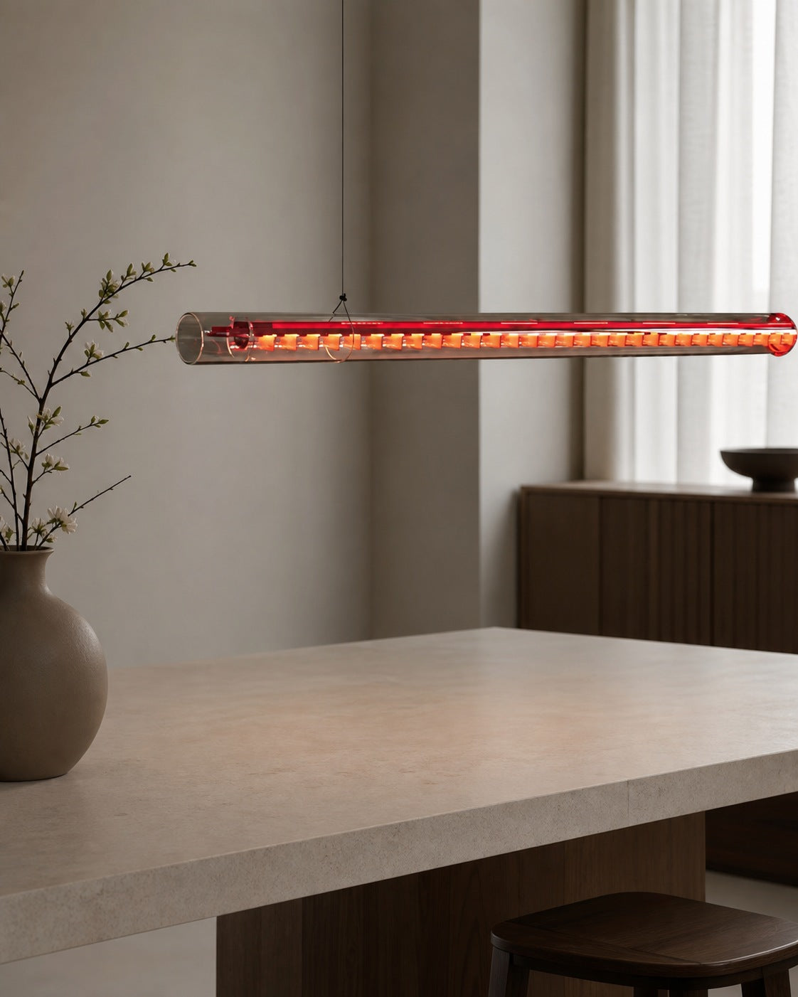 Tubular Linear LED Pendant Lamp