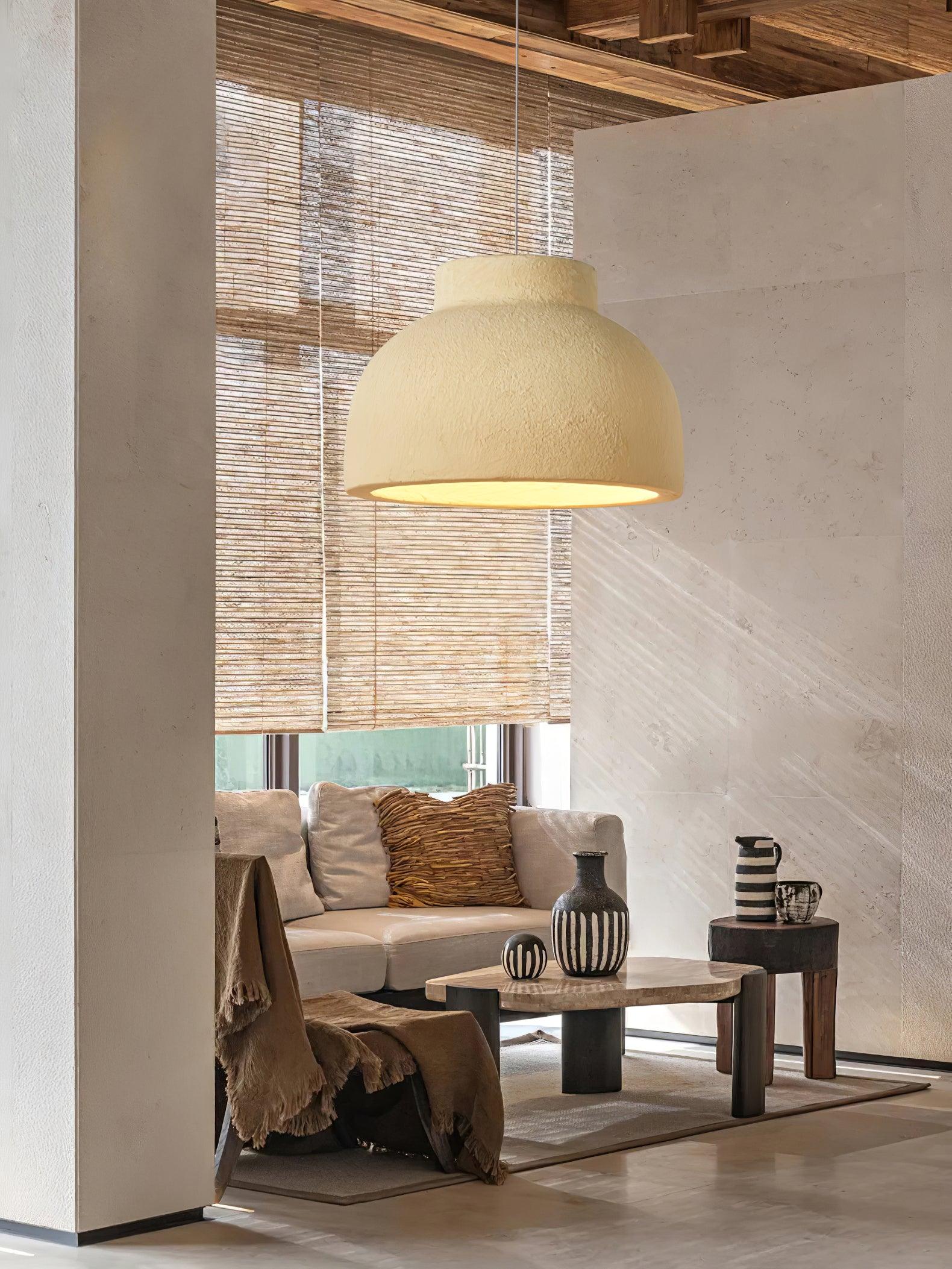 Matte Texture Wabi Sabi Pendant Light