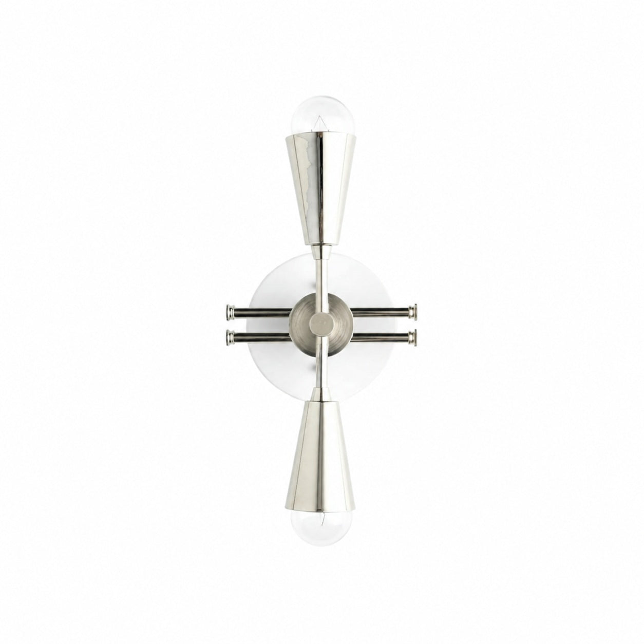 Pyralis Cone Art Deco Brass Sconce - Industrial Vanity Light