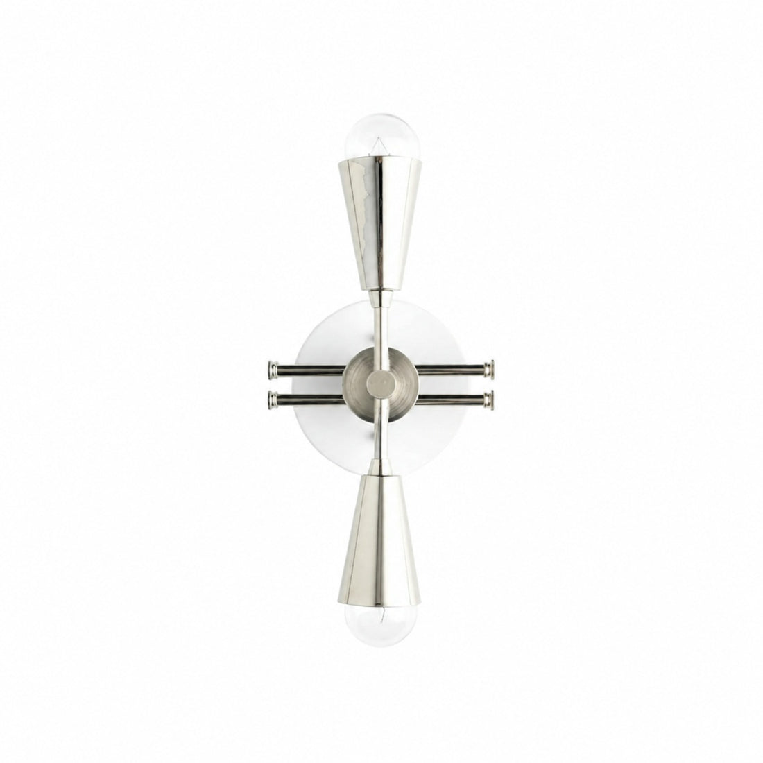 Pyralis Cone Art Deco Brass Sconce - Industrial Vanity Light
