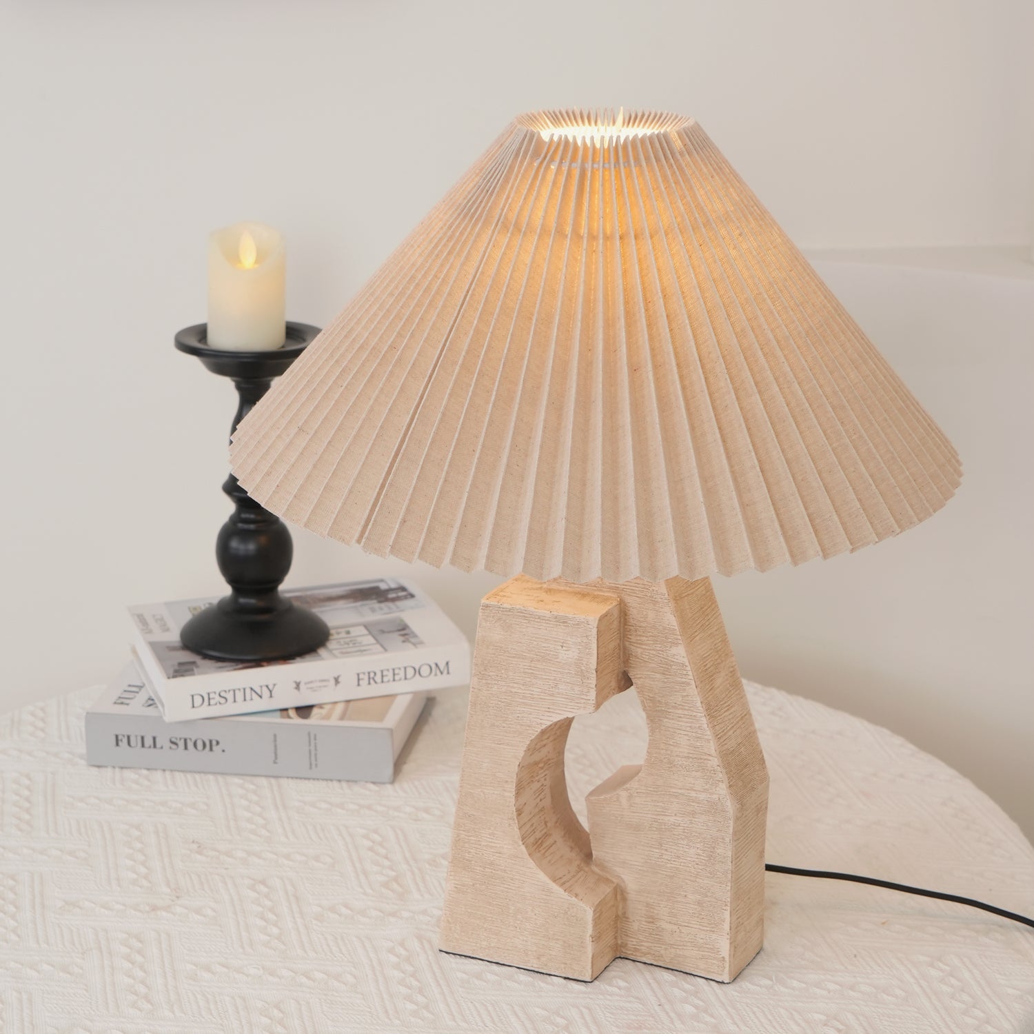 Modern Artistic Stone Pillar Table Lamp