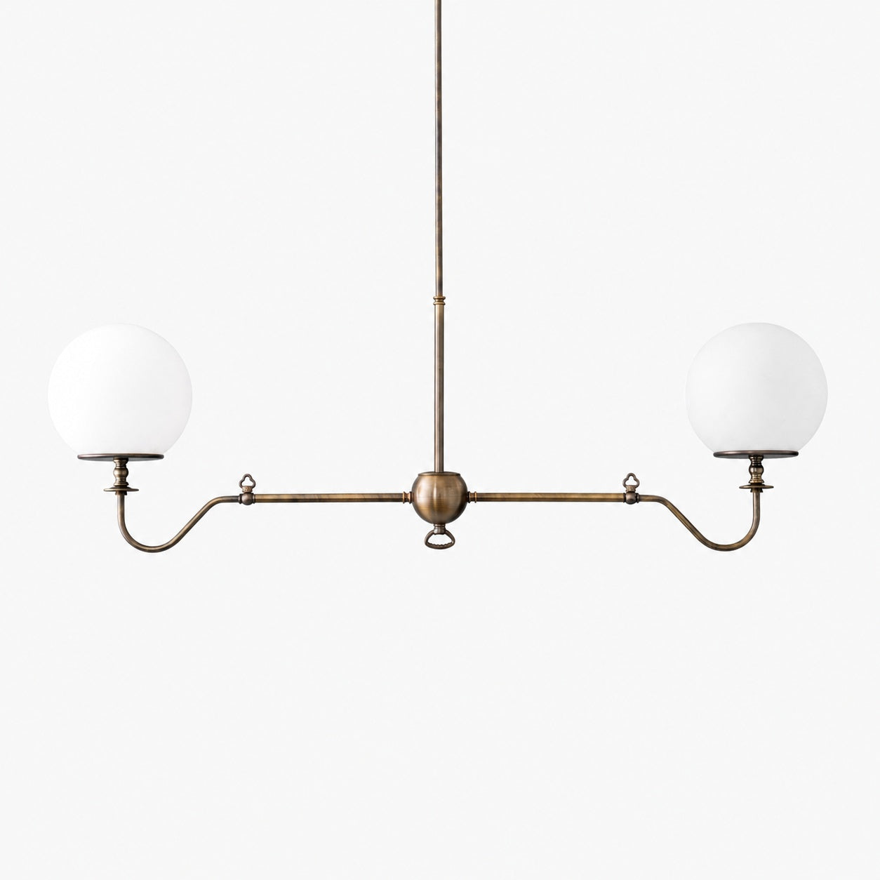 Glorica Glass Brass Chandelier Lighting - Contemporary Glass Multi-Light Hanging Fixture