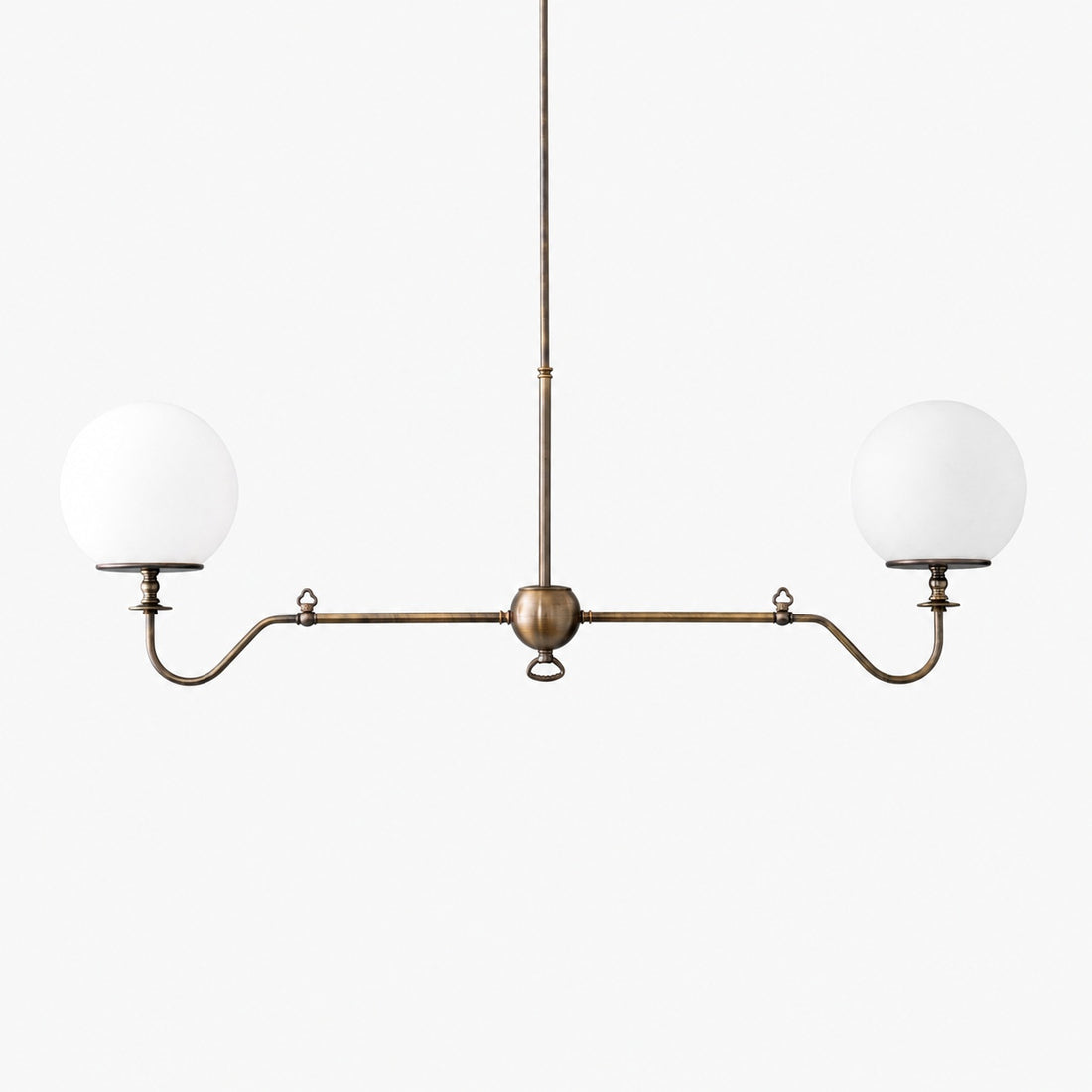 Glorica Glass Brass Chandelier Lighting - Contemporary Glass Multi-Light Hanging Fixture