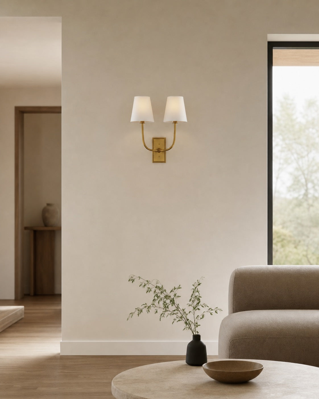 VistaGlow Industrial Metal Wall Lamp - Modern Double Sconce