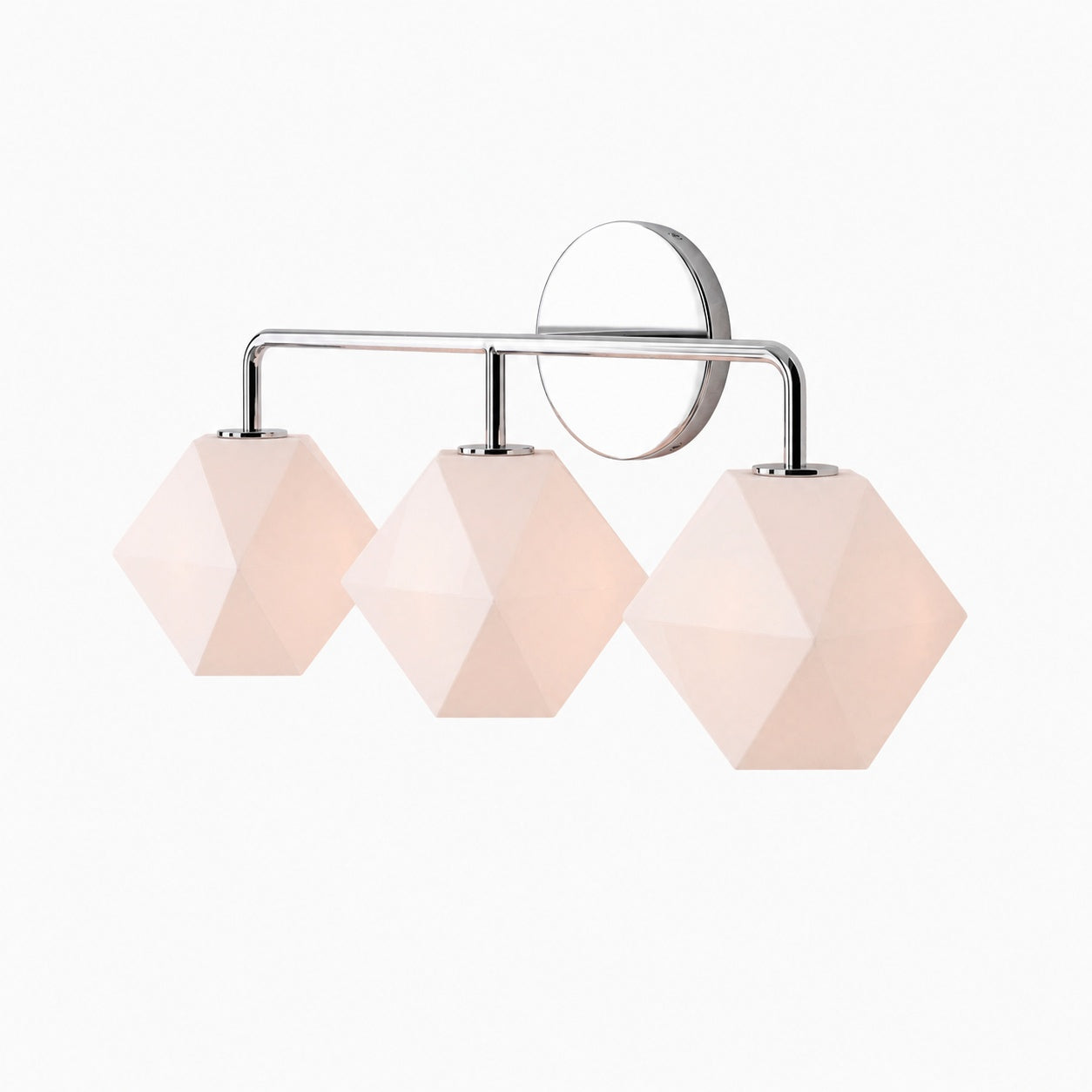 Talvior Geometric Modern Bathroom Sconce - Faceted Shade Light in Luxe Finishes