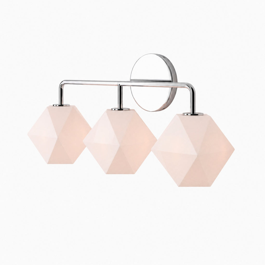 Talvior Geometric Modern Bathroom Sconce - Faceted Shade Light in Luxe Finishes