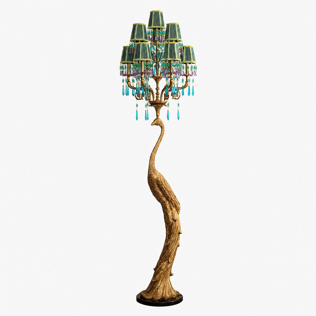 Perky Peacock Floor Lamp