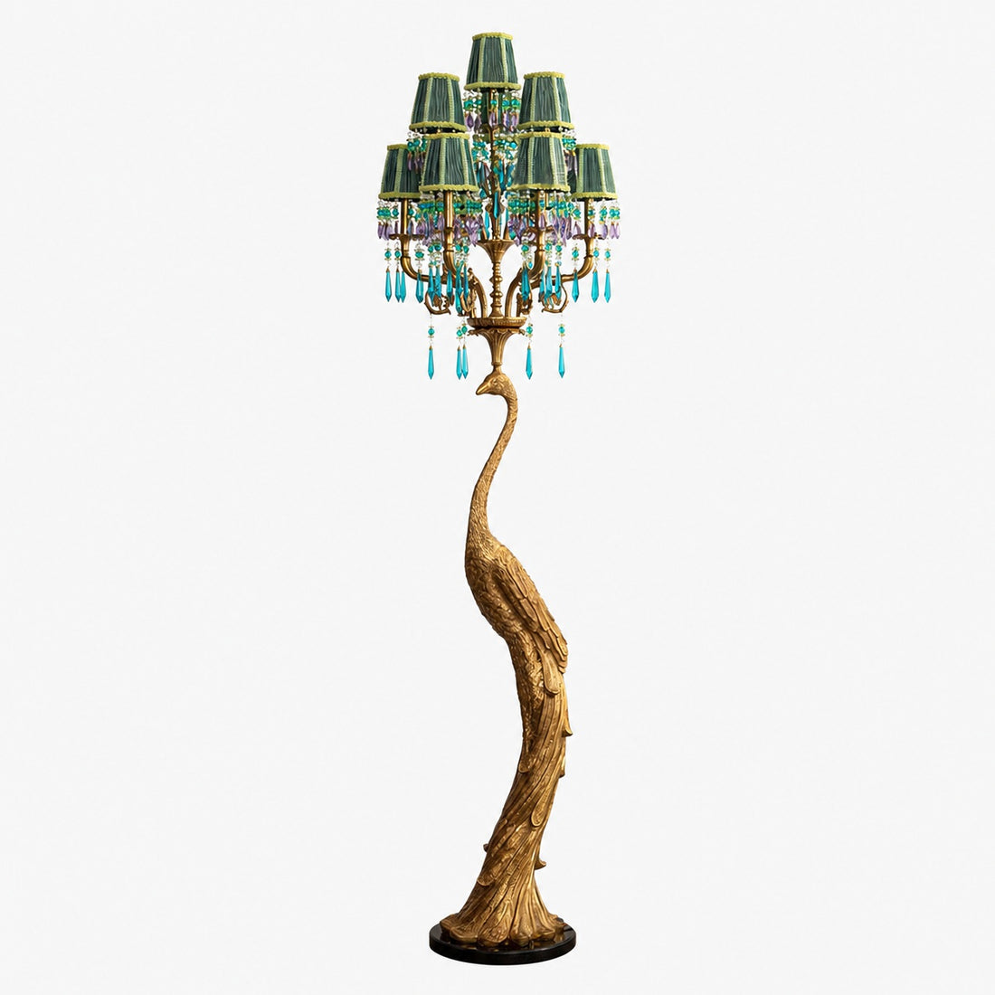 Perky Peacock Floor Lamp
