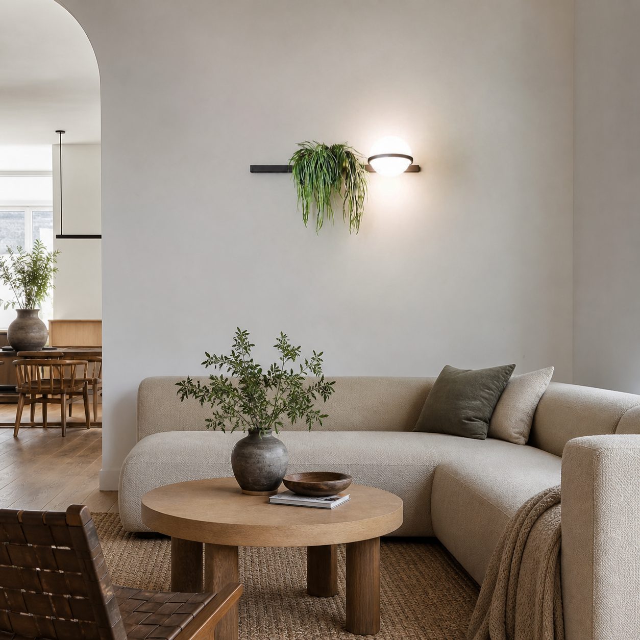 Globe Shade Minimalist Wall Lamp for Indoor and Outdoor Spaces