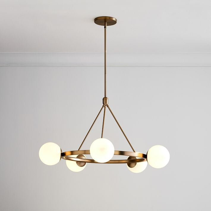 Brelia Elegant Modern Globe Chandelier - Multi Heads Light Fixture for Residential and Commercial Spaces