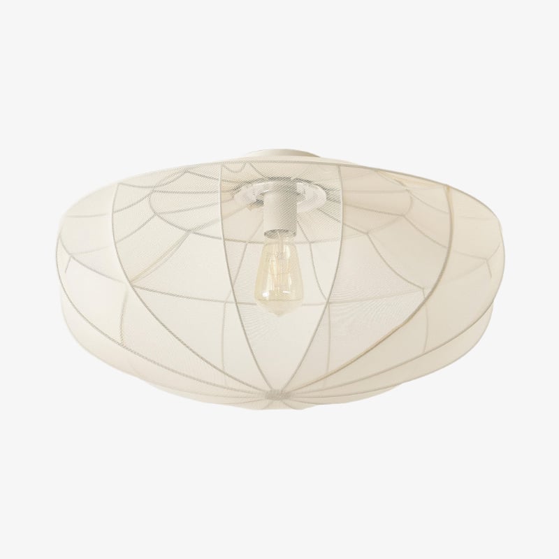 Lumifil Draped Mesh Ceiling Light – Boho Rustic Textured Shade Lamp for Living Room or Bedroom