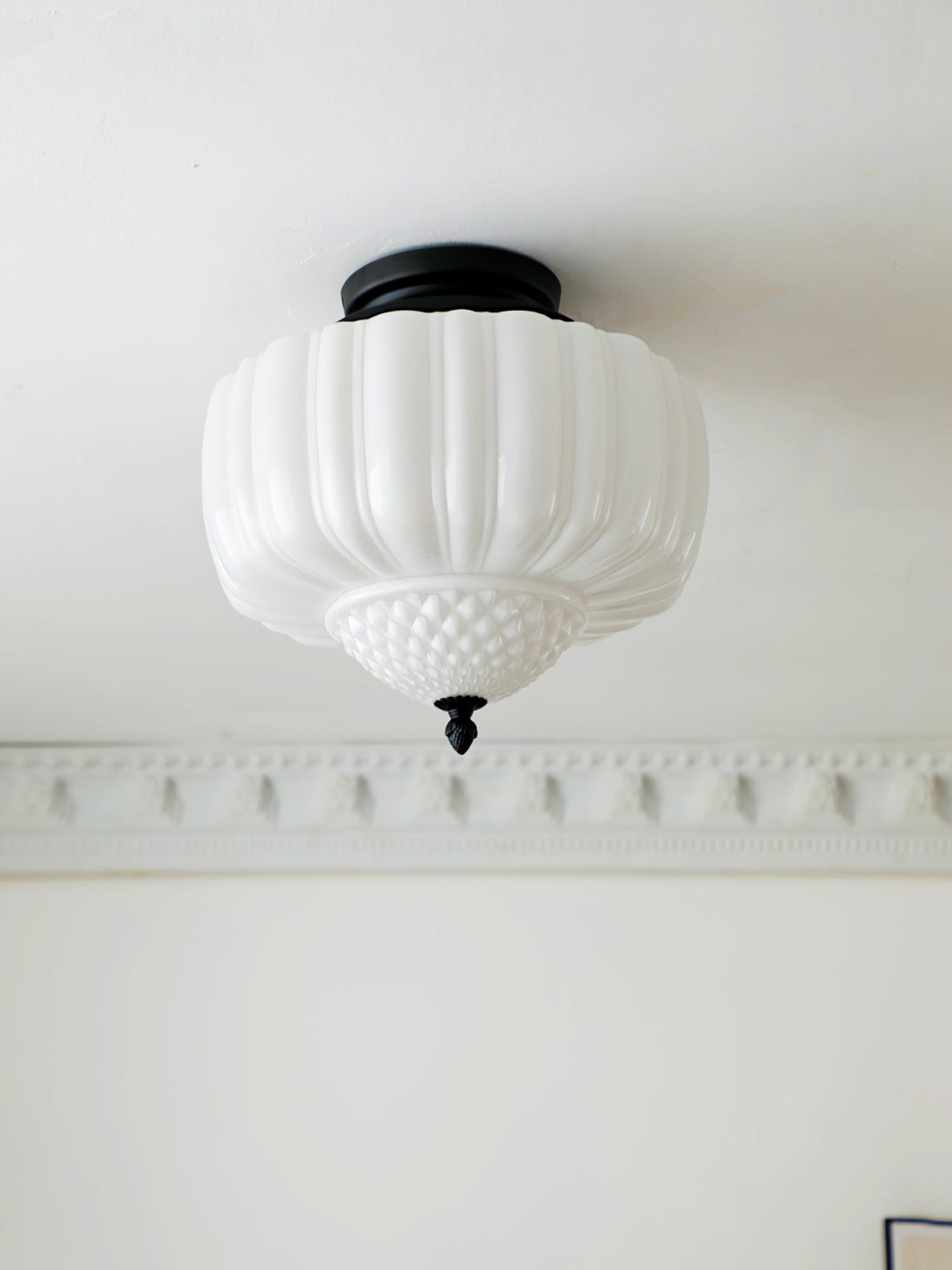 Elegant Palace - Style Glass Ceiling Lamp