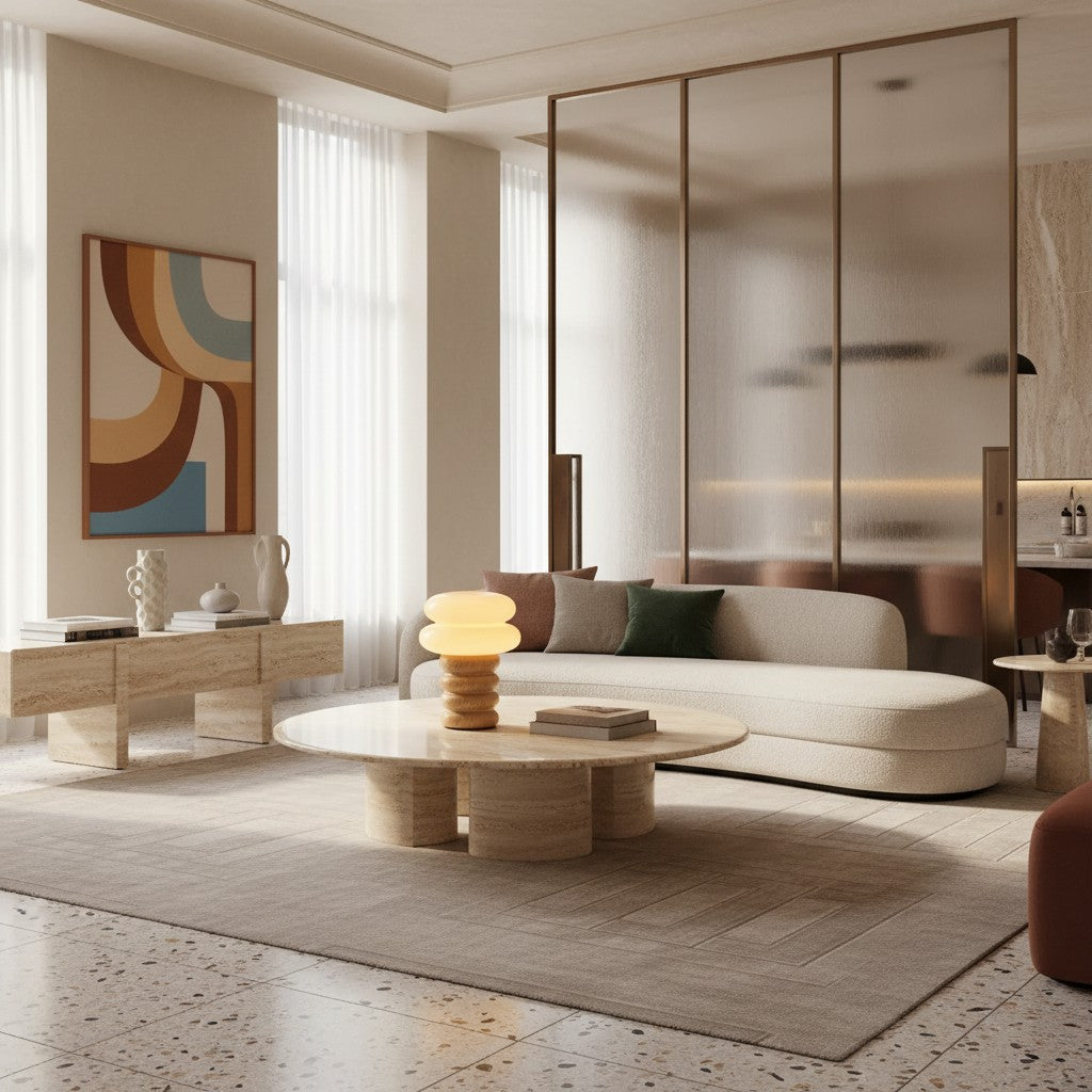 Auralume Modern Accent Table Lamp - Elegant Design Light for Reading Desk or Lounge Area