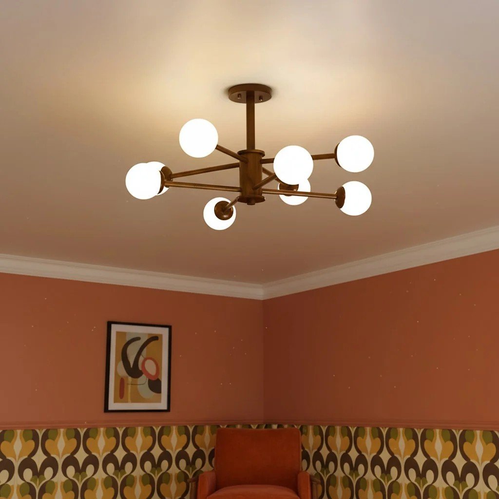 Orrise Molecular Design Ceiling Lamp - Artistic Branch Lighting Chandelier for Home Spaces