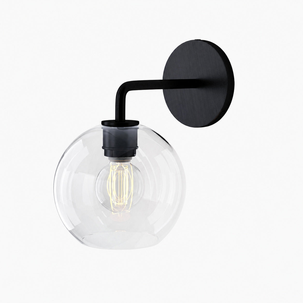Selvion Artistic Globe Sconce Light - Handcrafted Glass Sculptural Wall Fixture