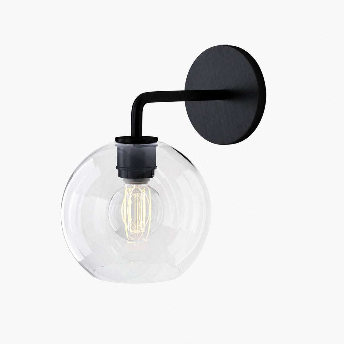 Selvion Artistic Globe Sconce Light - Handcrafted Glass Sculptural Wall Fixture