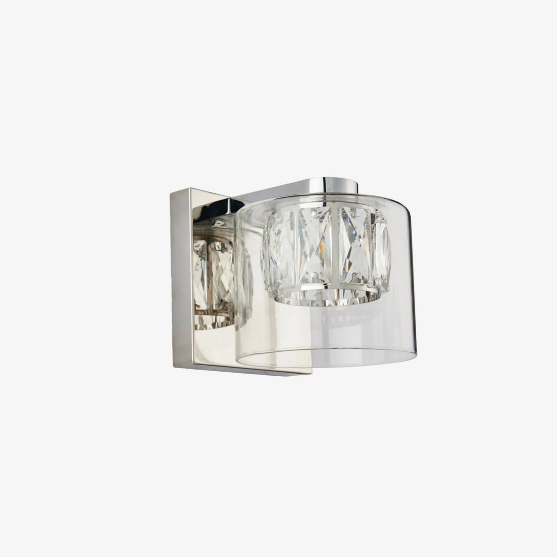 Glomara Sculpted Metal Wall Lamp – Transitional Sconce Ambient Lighting for Bedrooms and Entryways