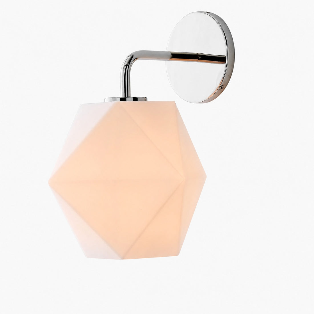 Talvior Geometric Modern Bathroom Sconce - Faceted Shade Light in Luxe Finishes