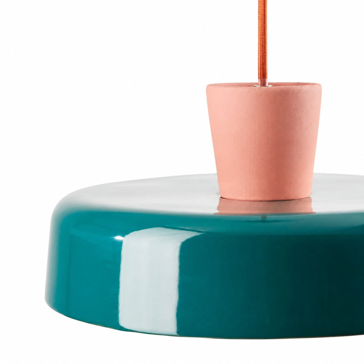Chromara Retro Modern Colorful Bowl Pendant Light for Kitchen Island and Dining Room