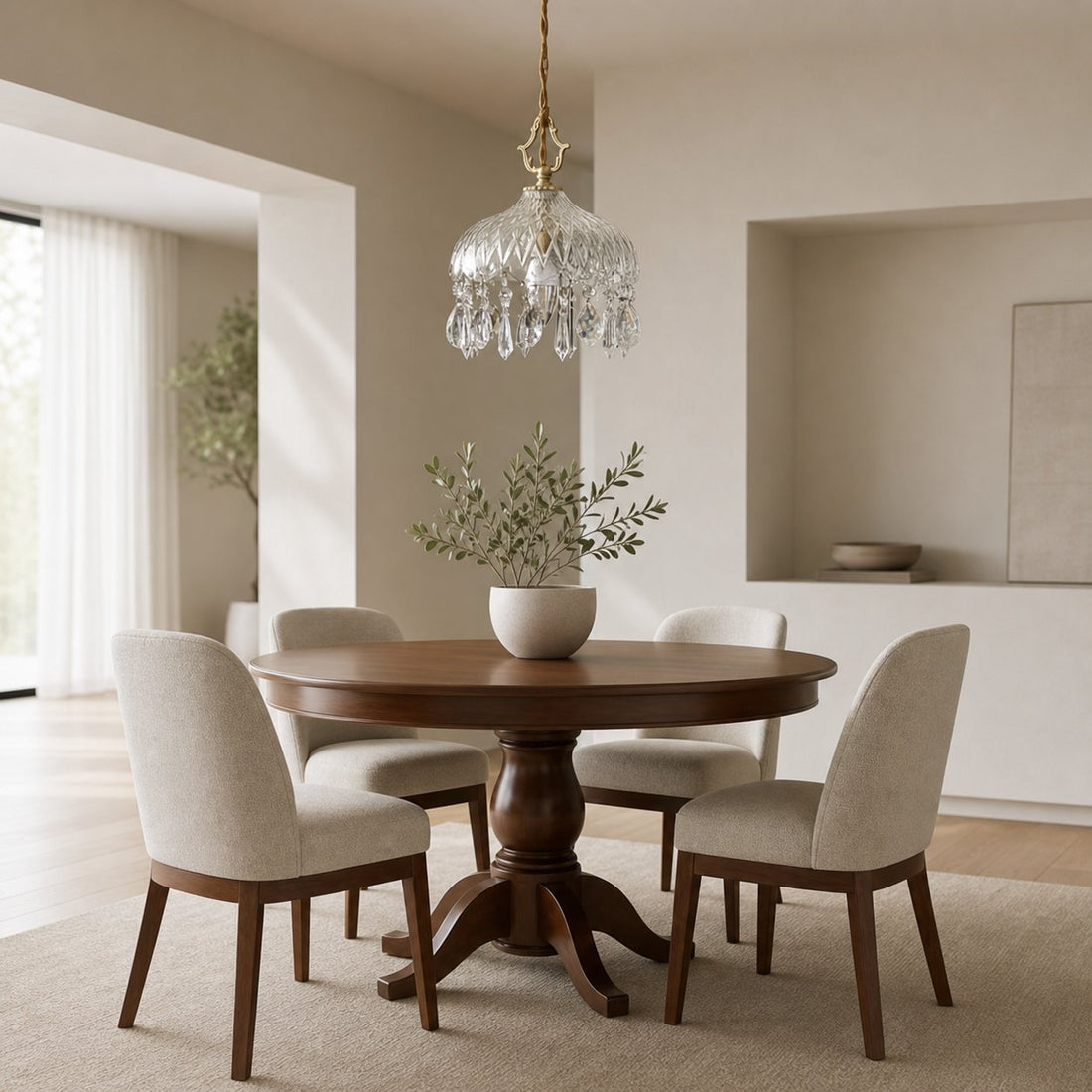 Norivo Pendant Light Contemporary Design Hanging Fixture - Refined Shade Style for Living Areas