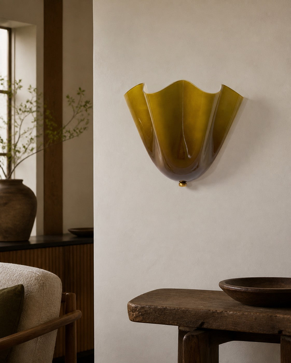 Bellina Modern Wall Light - Artisanal Glass Vera Lamp for Interior Decor