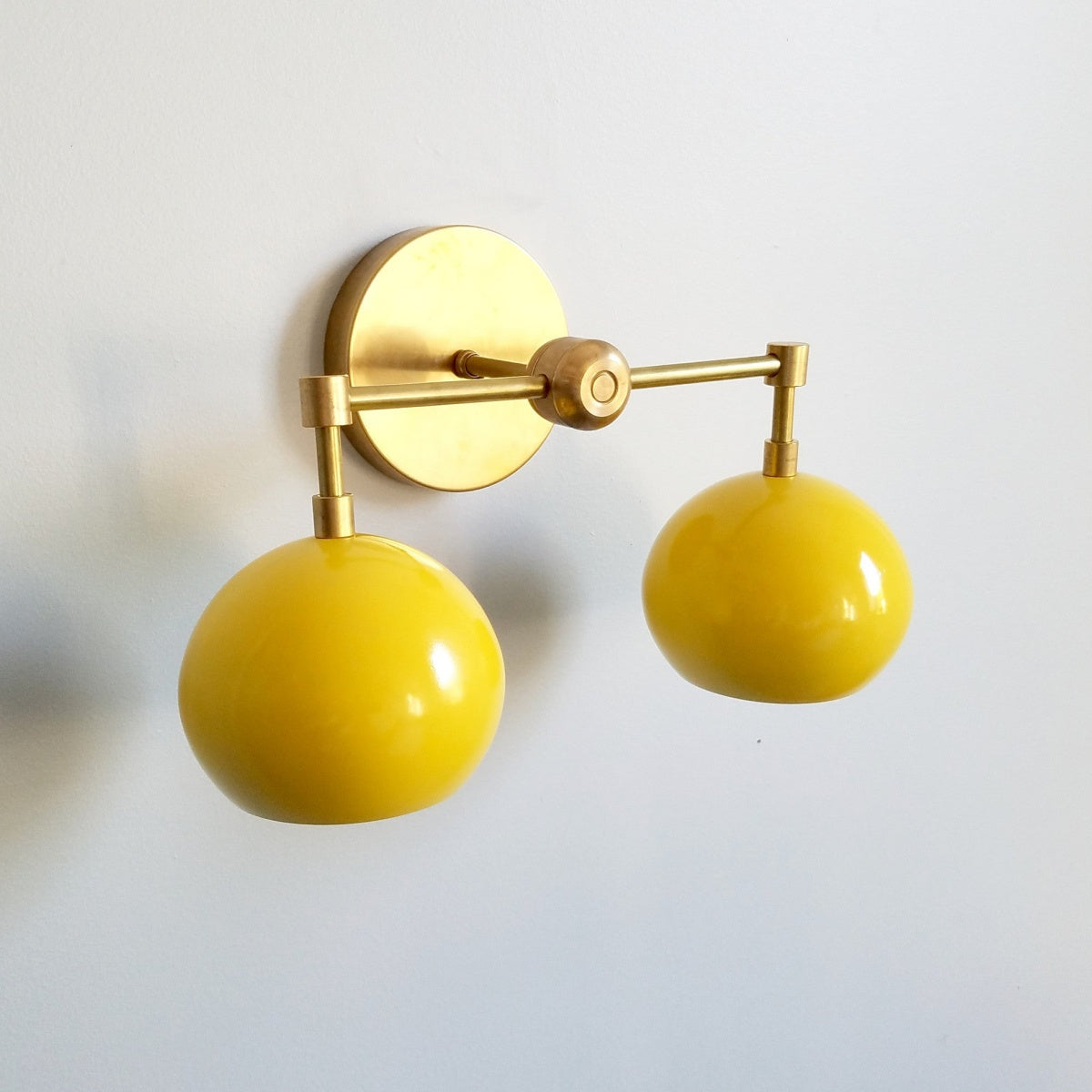 Sunshine Yellow Shades Sconce - Bubble Pop Vanity Wall Light For Bedroom