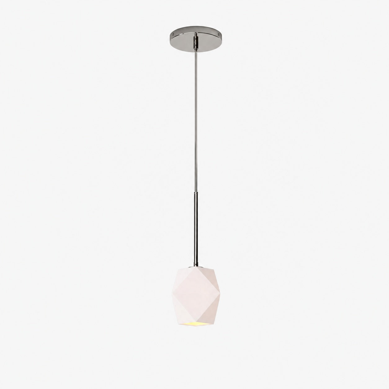 Talvior Faceted Pendant Light – Adjustable Glass Light Fixture