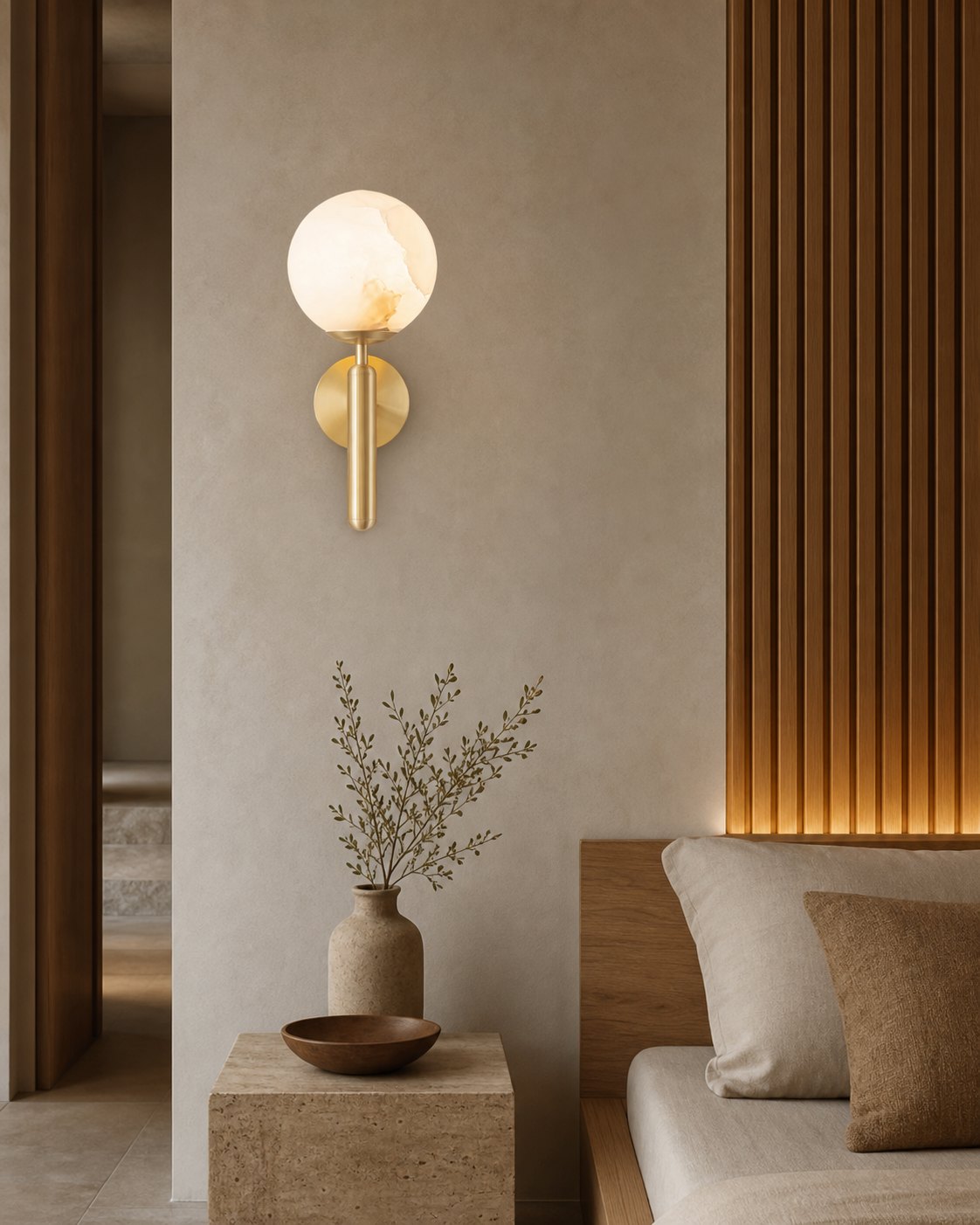 Mian Alabaster Wall Lamp