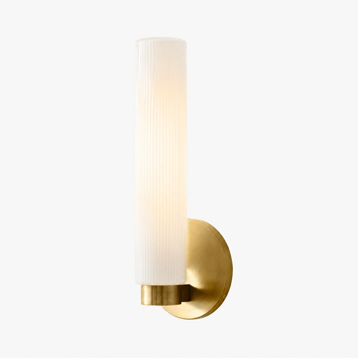 Rivora Fluted Glass Indoor Outdoor Sconce - Modern Wall Light for Home Decor