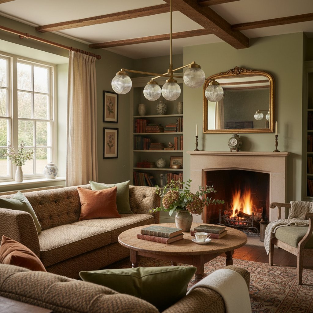 Glorica Glass Frosted Glass Globe Chandelier - Brass Modern Lighting for Living Room