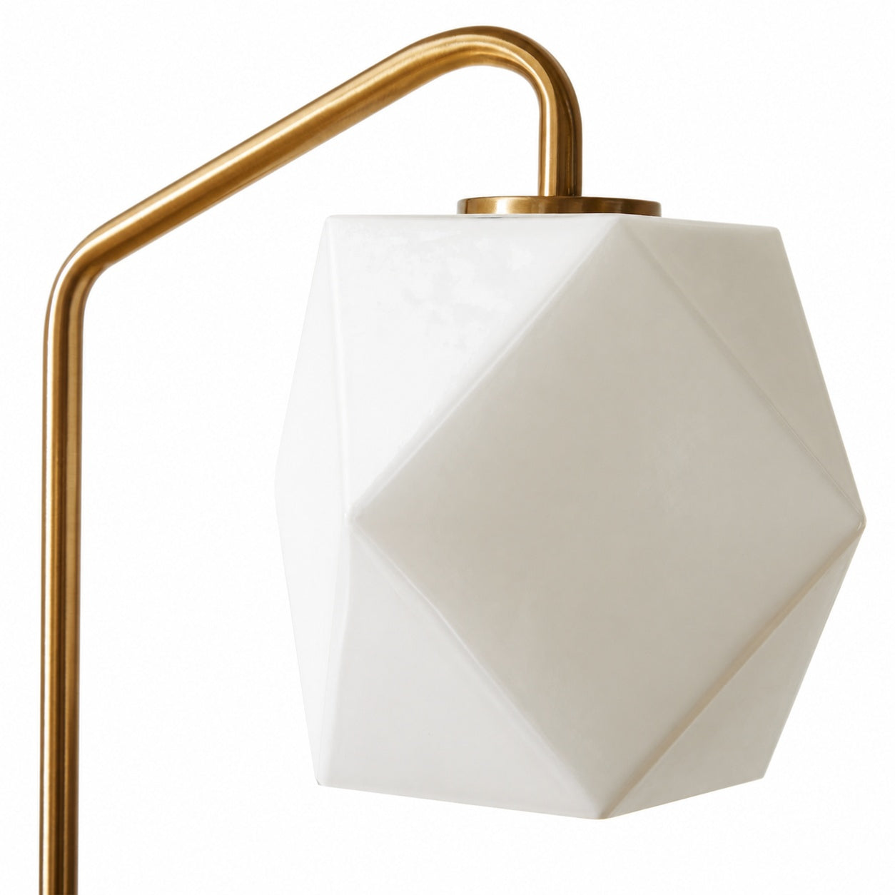 Talvior Luminous Geometric Faceted Glass Table Lamp