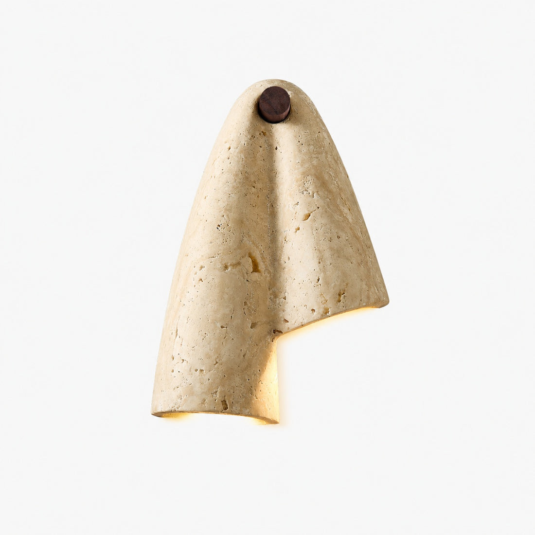 Travertine Wall Lamp – Minimalist Stone Sconce Decorative Lighting for Living Room