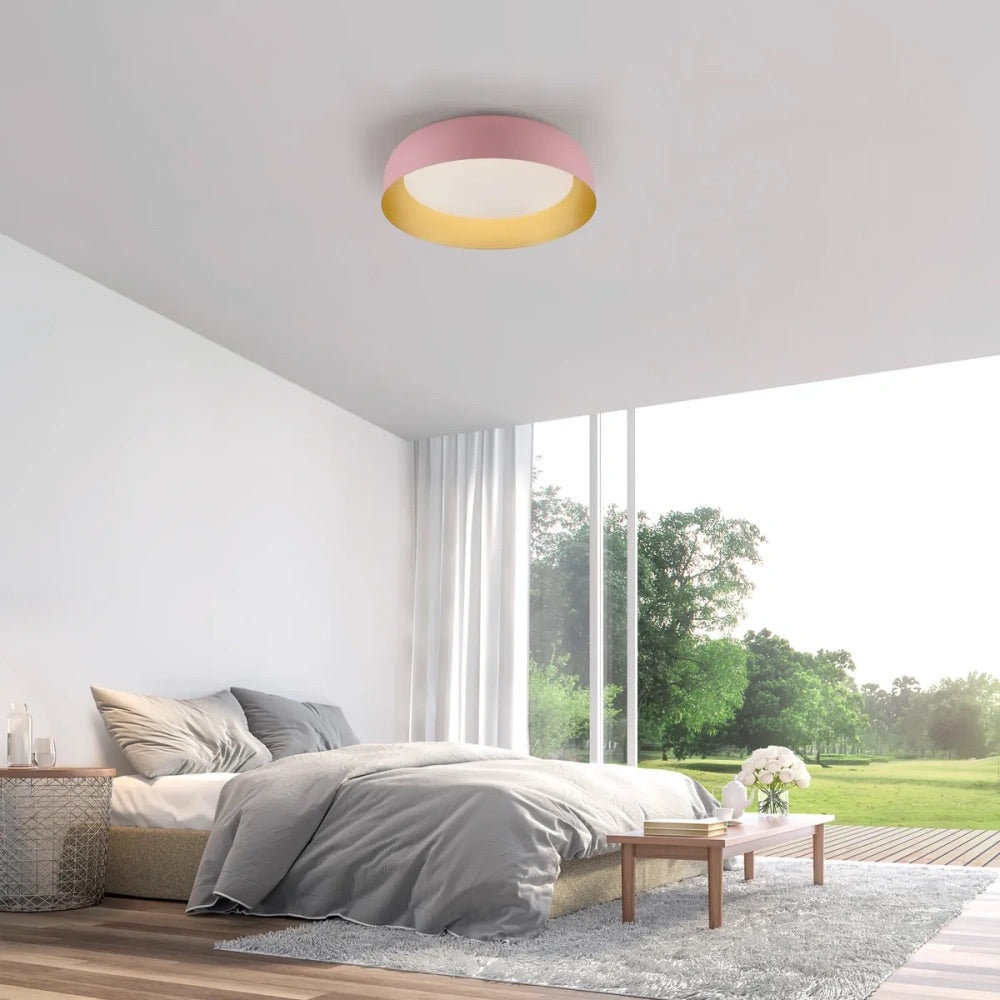 Nordic Macaron Metal Ceiling Light - Minimalist LED Dimmable