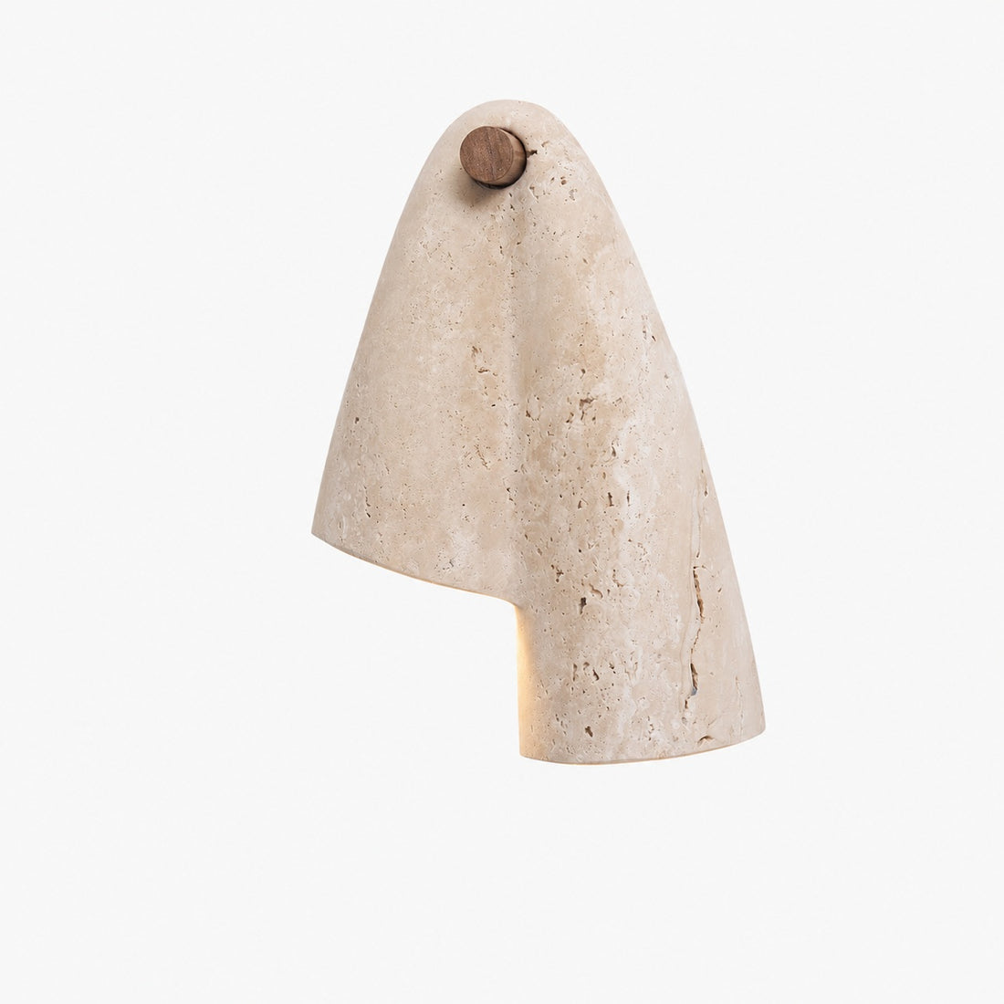 Travertine Wall Lamp – Minimalist Stone Sconce Decorative Lighting for Living Room