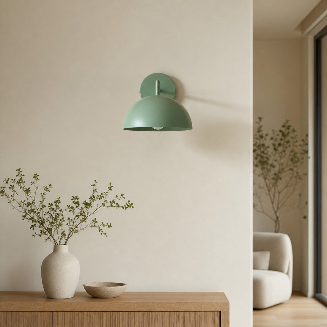 Metio Dome Minimalist Dome Sconce - Stylish Colorful Wall Light